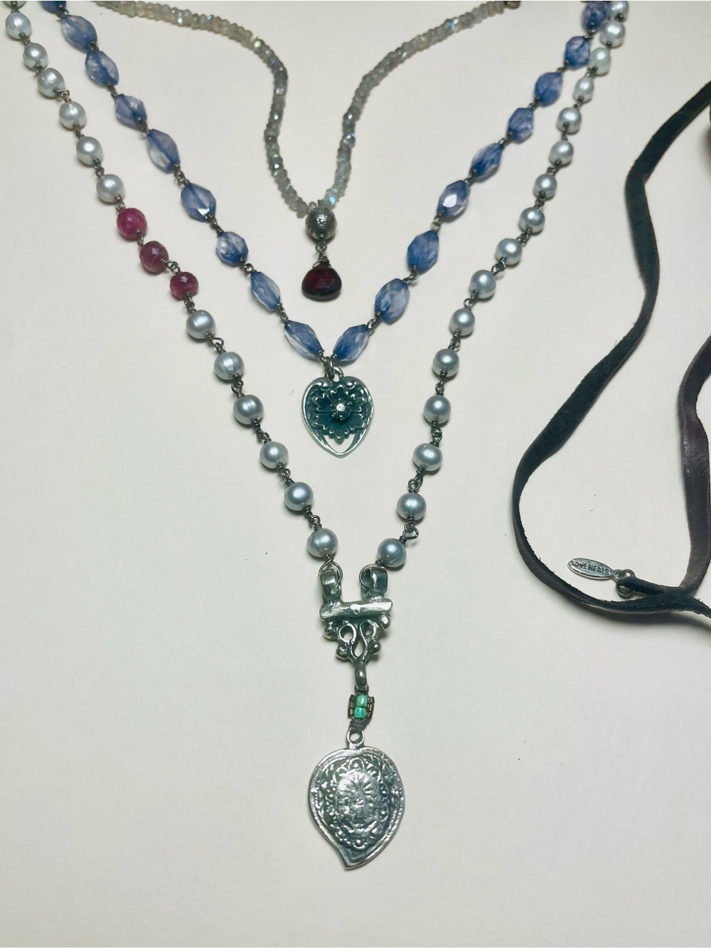 New! Love Heals Layered Heart Pendant Necklace